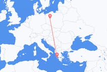 Vluchten uit Poznań, Polen naar Kefalinia, Griekenland