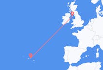 Vluchten van Douglas, Alaska, Isle of Man naar Terceira, Portugal
