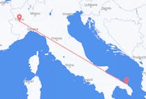 Flug frá Tórínó, Ítalíu til Brindisi, Ítalíu
