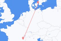 Flyg från Köpenhamn, Danmark till Grenoble, Frankrike
