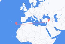 Flyg från Funchal, Portugal till Sanliurfa, Turkiet