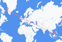 Flyg från Kota Kinabalu, Malaysia till Sisimiut, Grönland