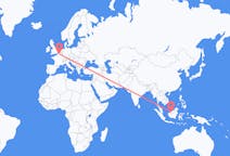 Flyreiser fra Sibu, Malaysia til Lille, Frankrike
