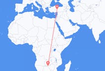 Flyreiser fra Victoria Falls, Zimbabwe til Kayseri, Tyrkia