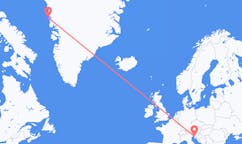 Fly fra Upernavik til Trieste
