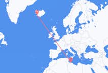 Flyrejser fra Tripoli til Reykjavík