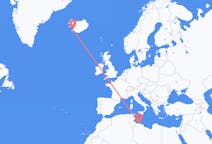 出发地 利比亚出发地 的黎波里目的地 冰岛雷克雅未克的航班