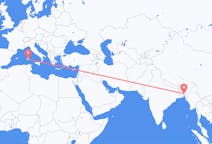 Flights from Agartala, India to Cagliari, Italy