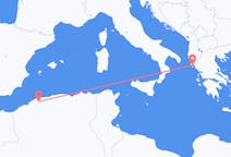 Vluchten van Chlef, Algerije naar Korfoe, Griekenland