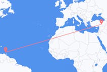 Flyreiser fra St George's, Grenada til Malatya, Tyrkia