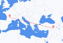 Flyg från Brive-la-gaillarde, Frankrike till Diyarbakir, Turkiet