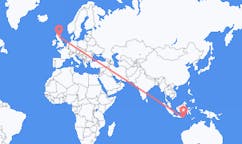 Flyreiser fra Praya, Lombok, til Dundee