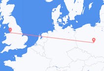Flyg från Liverpool, England till Łódź, Polen