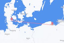 Flyreiser fra Sønderborg, Danmark til Gdańsk, Polen