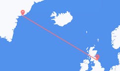 Flights from Tasiilaq to Newcastle upon Tyne