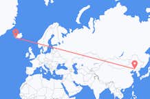 Flyreiser fra Shenyang, Kina til Reykjavík, Island