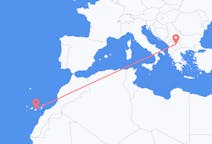 Flug frá Skopje til Las Palmas á Gran Canaria