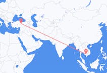 出发地 柬埔寨出发地 金边目的地 土耳其錫瓦斯的航班