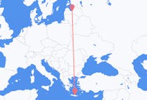Flights from Riga in Latvia to Heraklion in Greece