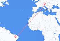 Flyreiser fra Petrolina, Brasil til Trieste, Italia