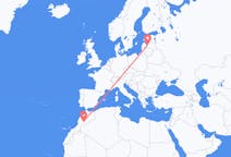 Vluchten van Ouarzazate naar Riga, Pescara