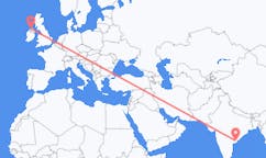 Flyrejser fra Rajahmundry, Indien til Derry, Nordirland