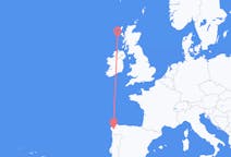 Flights from Barra, the United Kingdom to Santiago de Compostela, Spain
