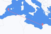 リビアのから ベンガジ、スペインのへ イビサ島フライト