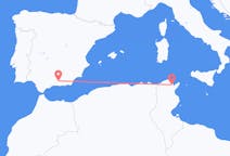 Vluchten van Tunis, Tunesië naar Granada, Spanje