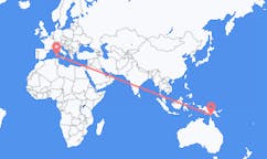 Flüge von Daru, Papua-Neuguinea nach Cagliari, Italien