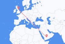 Flights from Sharurah, Saudi Arabia to Durham, England, the United Kingdom