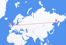 Fly fra Magadan til Dublin