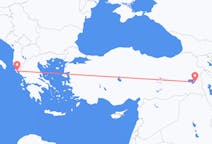 Flüge von Lieferwagen, die Türkei nach Korfu, Griechenland