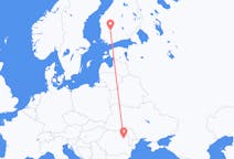 Flug frá Bacau, Rúmeníu til Tampere, Finnlandi