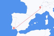 Loty z dystryktu Faro, Portugalia do Grenoble, Francja