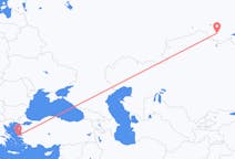Flights from Omsk, Russia to Chios, Greece