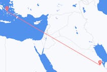 Loty z Al-Hufuf, Arabia Saudyjska do Mykonos, Grecja