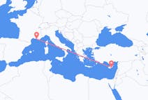 Flights from Larnaca, Cyprus to Marseille, France