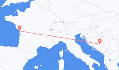 เที่ยวบิน จาก ซาราเยโว, บอสเนียและเฮอร์เซโกวีนา ไปยัง ลารอแชล, ฝรั่งเศส