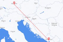 Flights from Podgorica in Montenegro to Munich in Germany