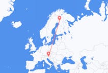 Vluchten van Rovaniemi, Finland naar Klagenfurt, Oostenrijk