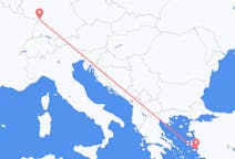 Flights from Samos, Greece to Karlsruhe, Germany