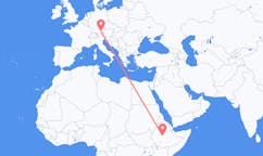 Flyrejser fra Addis Abeba, Etiopien til München, Tyskland