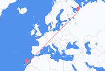 Flights from Fuerteventura, Spain to Arkhangelsk, Russia