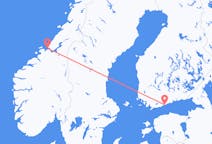 Fly fra Ørland til Helsingfors