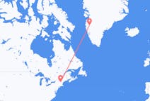 미국 레바논에서 출발해 그린란드 Kangerlussuaq에(으)로 가는 항공편
