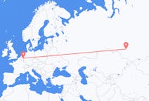Flights from Novosibirsk, Russia to Maastricht, the Netherlands