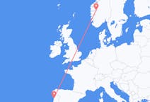 Flights from Sogndal, Norway to Porto, Portugal