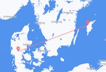 Flyrejser fra Visby, Sverige til Billund, Danmark
