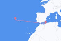 Flyrejser fra Oran, Algeriet til Pico Ø, Portugal